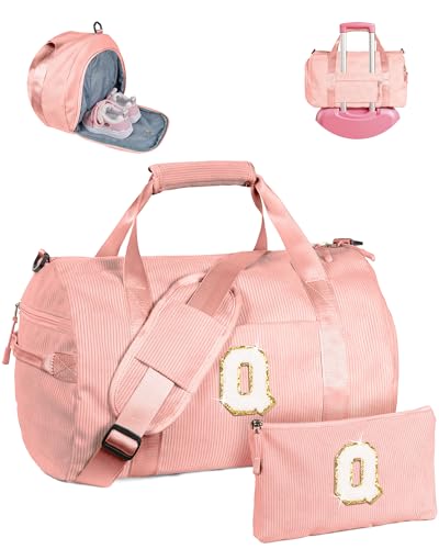 Vogewood Geschenk für Kinder im Alter von 3 4 5 6 7 8 9 10 11 12 Jahren Mädchen Turnbeutel mit Make-up-Tasche, Solid Pink, Frage: von Vogewood