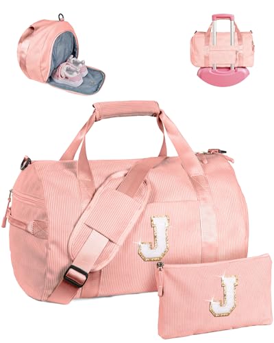 Vogewood Geschenk für Kinder im Alter von 3 4 5 6 7 8 9 10 11 12 Jahren Mädchen Turnbeutel mit Make-up-Tasche, Solid Pink, J von Vogewood