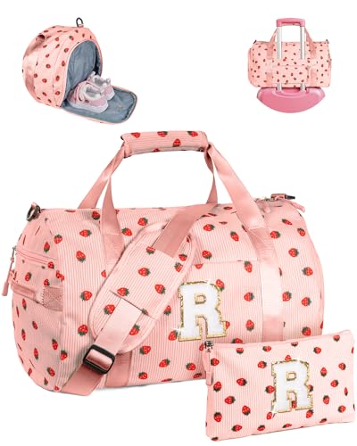 Vogewood Geschenk für Kinder im Alter von 3 4 5 6 7 8 9 10 11 12 Jahren Mädchen Turnbeutel mit Make-up-Tasche, Pink, R von Vogewood
