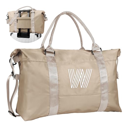 Vogewood Geschenke für Tochter, Reisetasche, Sporttasche, personalisierte Wochenendtasche mit Schultergurt, Monogramm, Übernachtungstasche, Geschenk für Freundin, Schwester, Frauen Geschenke, Khaki, W Vogewood Geschenke für Tochter, Reisetasche, Sporttasche, personalisierte Wochenendtasche mit Schultergurt, Monogramm, Übernachtungstasche, Geschenk für Freundin, Schwester, Frauen Geschenke, Khaki, W von Vogewood