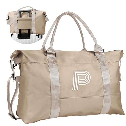 Vogewood Geschenke für Tochter, Reisetasche, Sporttasche, personalisierte Wochenendtasche mit Schultergurt, Monogramm, Übernachtungstasche, Geschenk für Freundin, Schwester, Frauen Geschenke, Khaki, P Vogewood Geschenke für Tochter, Reisetasche, Sporttasche, personalisierte Wochenendtasche mit Schultergurt, Monogramm, Übernachtungstasche, Geschenk für Freundin, Schwester, Frauen Geschenke, Khaki, P von Vogewood