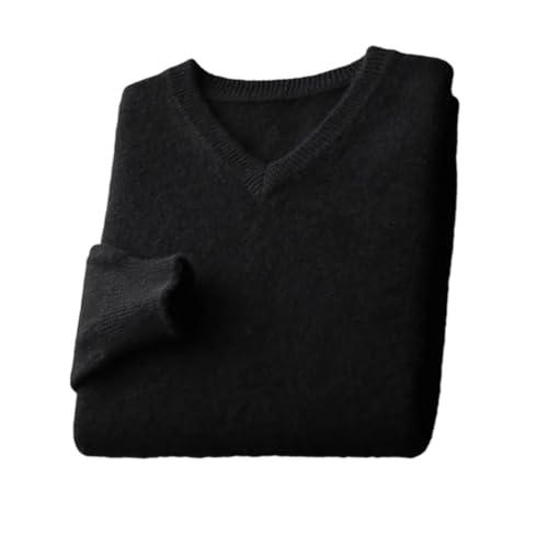 Vogrtcc Herren-Pullover Aus Kaschmir Mit V-Ausschnitt, Business-Casual-Strickpullover von Vogrtcc