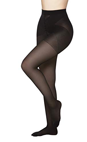 Vogue Curvy 40 Den Halb-blickdichte Strumpfhose Grosse Grössen/Plus Size Matt, 1 Paar, Schwarz Gr. 44-48 von Vogue