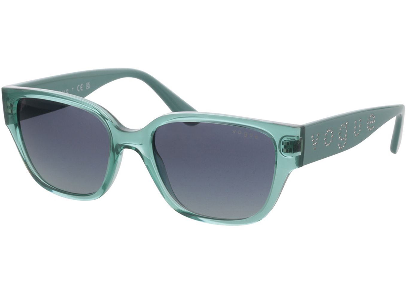 Vogue VO5459SB 30324L 53-18 Sonnenbrille mit Sehstärke erhältlich, Damen, Vollrand, Eckig von Vogue