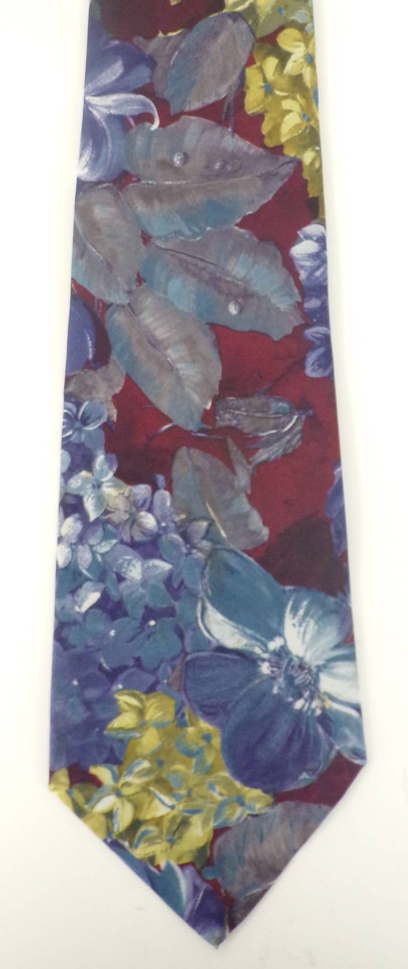 Vintage Herren Blumenkrawatte, 90Er Jahre Blau Grün Rot Bunt Geblümte Krawatte, Sommerkrawatte, Preppy Polyester Krawatte von VogueVibes