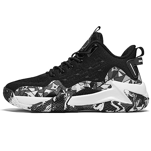 Voguerra Herren Anti-Rutsch-Basketballschuhe Training Outdoor Sportschuhe Basketball-Fans(Black,40 EU) von Voguerra