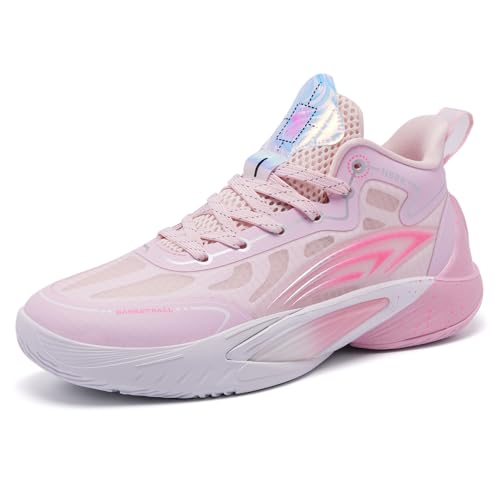 Voguerra Herren Basketball Training Outdoor Anti-Rutsch-Sportschuhe Basketball-Fans(Pink5,37 EU) von Voguerra