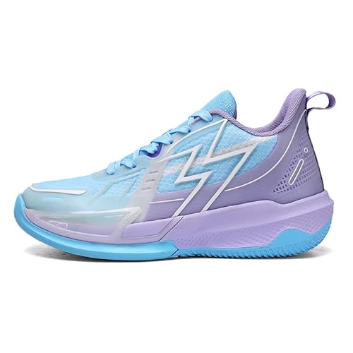 Voguerra Herren-Basketballschuhe, atmungsaktiv, mehrschichtige Dämpfung, verschleißfest, rutschfest, Sport-Trainingsschuhe Basketball-Fans(Blue,44 EU) von Voguerra