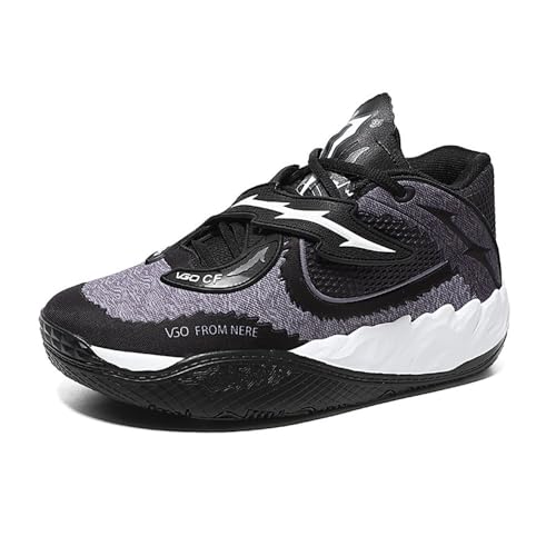Voguerra Herren-Basketballschuhe, rutschfeste Sportschuhe, geeignet for Trainingsstiefel for Innen- und Außenbereiche(Black,37 EU) von Voguerra