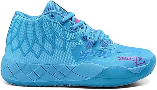 Voguerra Herren Basketballschuhe Atmungsaktives Mesh Stoßdämpfende Dämpfung Traktion Anti Rutsch Trainingsschuhe Basketball-Fans(Blue,39 EU) von Voguerra