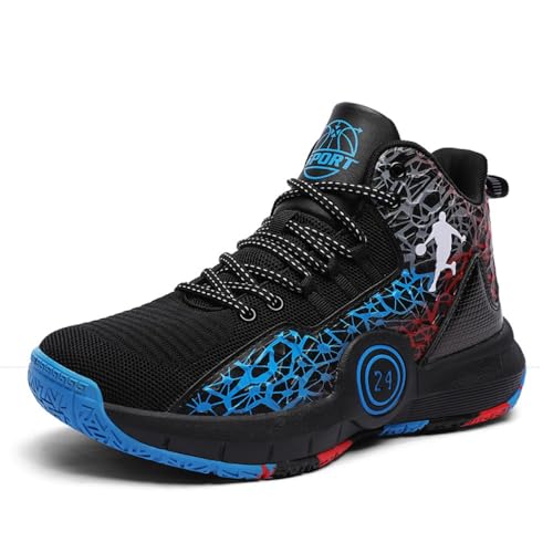 Voguerra Herren-Basketballschuhe mit atmungsaktivem Mesh und strapazierfähigem Griff, geeignet for professionelle Freizeitsportarten Basketball-Fans(Blue,36 EU) von Voguerra