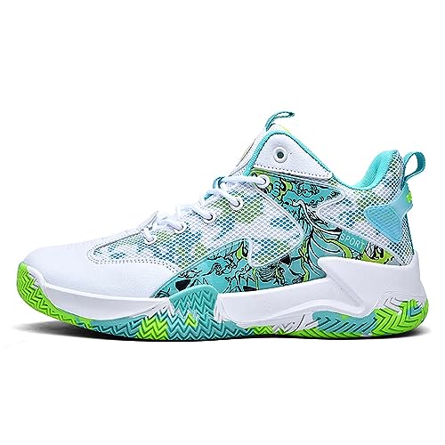 Voguerra Herren Sport Anti-Rutsch-Basketballschuhe Trainingsschuhe Basketball-Fans(Moon,44 EU) von Voguerra