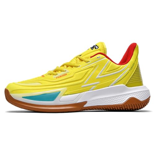 Voguerra Herren Sportschuhe Laufschuhe Outdoor Fashion Schuhe Basketballschuhe Basketball-Fans(Yellow,40 EU) von Voguerra
