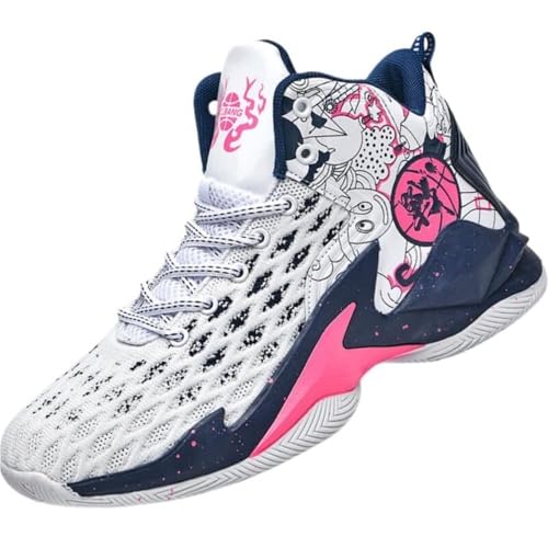 Voguerra Men's Anti Slip and Wear-Resistant Training Basketball Shoes Basketball-Fans(Red,39 EU) von Voguerra