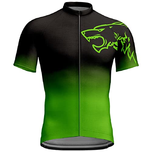 Vohiko Fahrradtrikot Herren Kurzarm Sommer Atmungsaktiv Radtrikot Fahrradbekleidung Radshirt Fahrrad Trikot Herrentops Sweatshirt Sportshirt von Vohiko