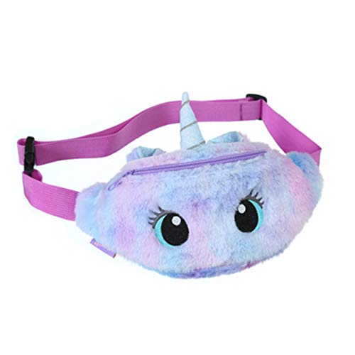 Gürteltasche Kinder Einhorn Bauchtasche Mädchen Hüfttasche Schultertasche Hüfte Tasche Umhängetasche Taillentasche Handtasche Brieftasche(Violett Mädchen Gürteltasche) von Vohoney