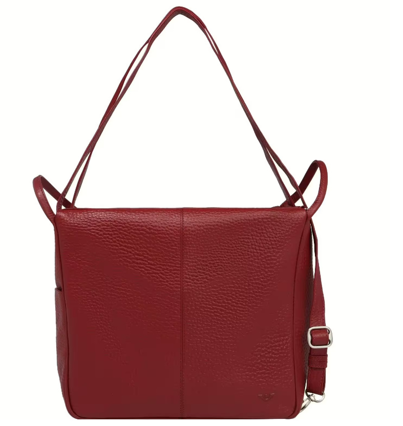 Voi Hirsch Lissy Schultertasche Leder 32 cm mit Rucksackfunktion von Voi