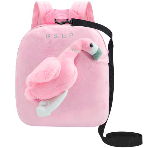 Rucksack Kindergarten Junge Mädchen Kindergartenrucksack Jungen Kleinkinder Mit Niedlichen Puppen Baby Rucksack Baby 2 Jahre Mädchen Jungen Kind Tasche 3 Jahre Rosa Flamingo von Voici et Voila