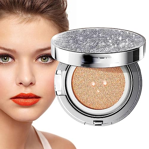 Cushion Foundation Make-up - Feuchtigkeitsspendende Kissen-Make-up-BB-Creme - Atmungsaktives Luftpolster-Make-up mit aufbaubarer Abdeckung, leicht, hohe Deckkraft, langanhaltendes Luftpolster Voihamy von Voihamy