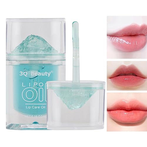 Feuchtigkeitsspendender Lipgloss | Lippenstift für Frauen - Flüssiger Lippenstift, antihaftbeschichteter Becher, Fruchtgeschmack im Eisberg-Design, langanhaltendes Lippenöl für Frauen und Voihamy von Voihamy