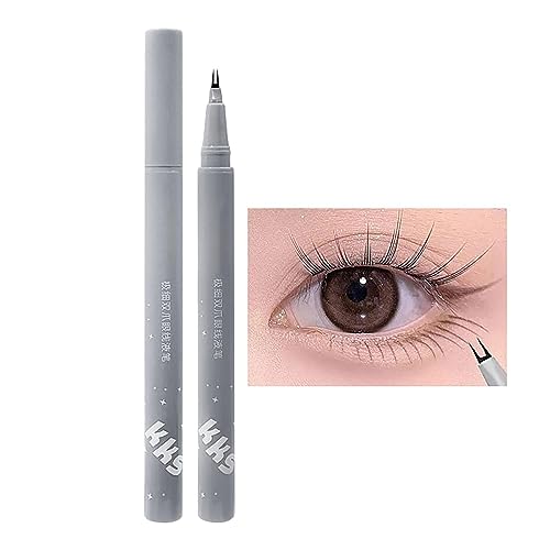 Flüssiger Eyeliner | Unterer Wimpernstift mit ultrafeiner Spitze - Stift für die unteren Wimpern, Super Slim Eyeliner, Stift für die unteren Wimpern, wasserfest und wischfest, langlebig Voihamy von Voihamy