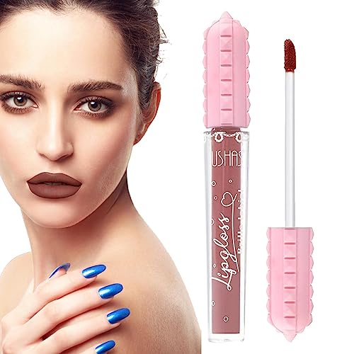 Flüssiger Lippenstift | Lippenstift-Make-up | Samtiger Lippenstift, wischfest, nicht klebrig, langlebig, leicht, Lippen-Make-up-Lippentönung für Frauen und Mädchen Voihamy von Voihamy