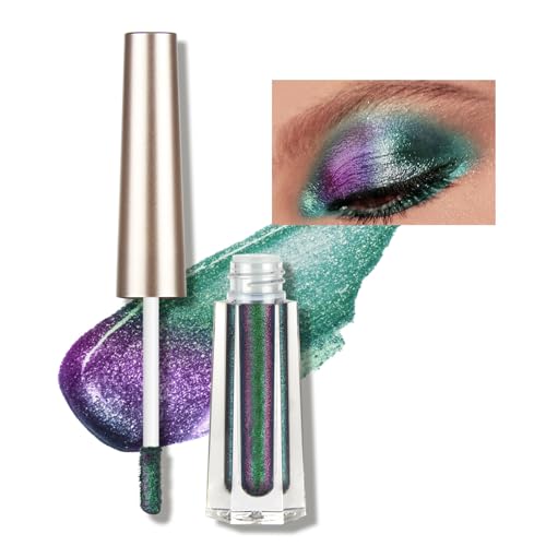 Glitzer-Lidschatten-Make-up | Makeup Liquid Multichrome Glitzer-Lidschatten - Langlebiger, hochpigmentierter MultiChrome-Lidschatten-Glitzer als Geschenk für Mädchen Voihamy von Voihamy