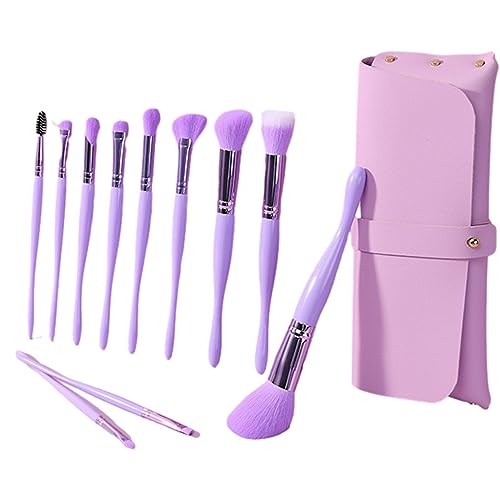 Make-up-Pinsel-Sets | Make-up-Pinsel mit Etui,11-teiliges Kosmetikpinsel-Set mit Etui, Mischpinsel-Set für Rouge, Concealer, Lidschatten, Make-up-Werkzeuge mit Reisetasche Voihamy von Voihamy