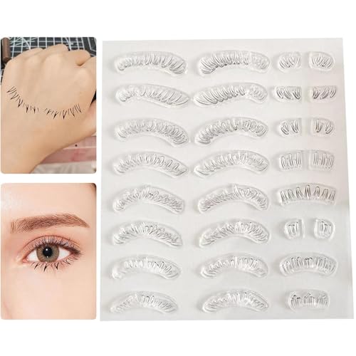 Stempel für untere Wimpern | Lebendiger, natürlich aussehender Wimpernstempel zur Wiederverwendung,Augen-Make-up für Damenkosmetik für Verabredungen, Zusammenkünfte, Zuhause, Arbeiten, Reisen Voihamy von Voihamy