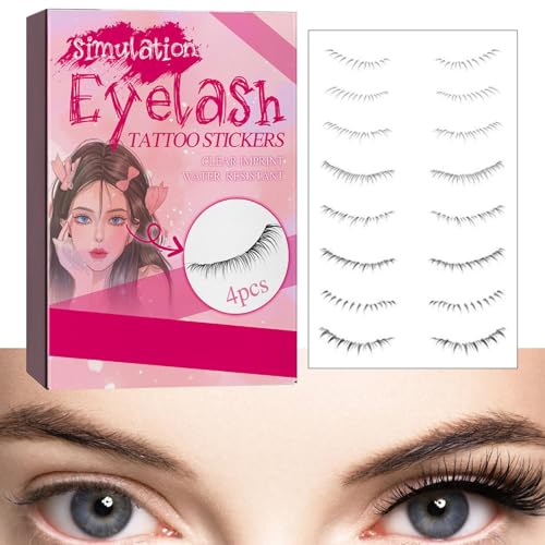 Untere Wimpernverlängerungsaufkleber,Bedrucken von einfach anzubringenden Wimpernaufklebern | Make-up-Zubehör für Mädchen für Treffen, Zuhause, Verabredungen, Reisen, Arbeiten Voihamy von Voihamy