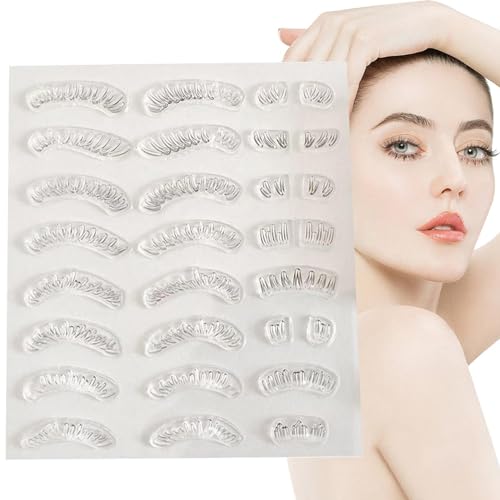 Unterer Wimpernstempel,Wiederverwendbare Silikon-Stempel für die unteren Wimpern, waschbares Stempelwerkzeug | Alltägliche Make-up-Accessoires für Dating, Zuhause, Arbeit, Treffen, Reisen Voihamy von Voihamy