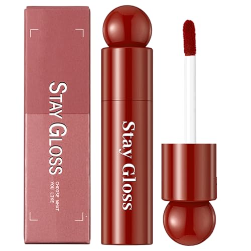 er Lipgloss,Wasserfester Lippenstift - Pigmentierter, langanhaltender Lipgloss, wasserfestes Lippenglasur-Make-up-Geschenk für Mädchen und Frauen Voihamy von Voihamy