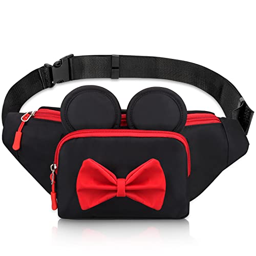 Niedliche Bauchtasche für Reisen, Disney-Gürteltasche, für Damen, Teenager, Mädchen, Minnie, Maus, Bauchtasche, Cartoon, Wandern, Gürteltasche, Outdoor-Bauchtasche, Schwarz, Large, Disney Bauchtasche Niedliche Bauchtasche für Reisen, Disney-Gürteltasche, für Damen, Teenager, Mädchen, Minnie, Maus, Bauchtasche, Cartoon, Wandern, Gürteltasche, Outdoor-Bauchtasche, Schwarz, Large, Disney Bauchtasche von Voikukka