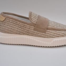 Elegante Beige Voile Blanche Schnürschuhe Für Damen von Voile blanche