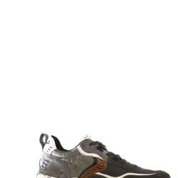 Voile Blanche Grüne Herren Leder Sneakers von Voile blanche