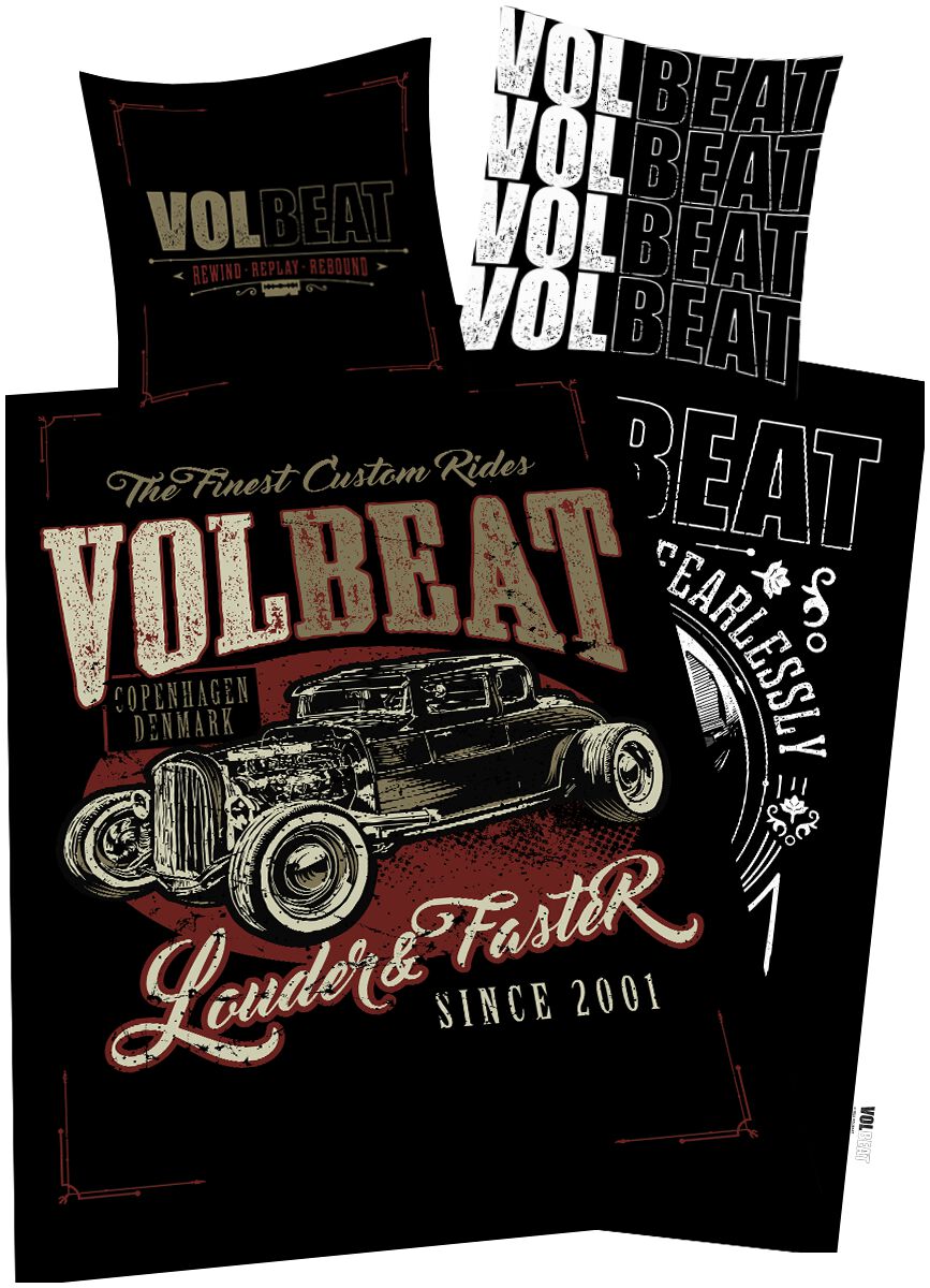 Volbeat Bettwäsche - Louder And Faster - multicolor  - EMP exklusives Merchandise! von Volbeat