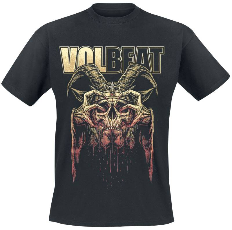 Volbeat Bleeding Crown Skull T-Shirt schwarz in 4XL von Volbeat