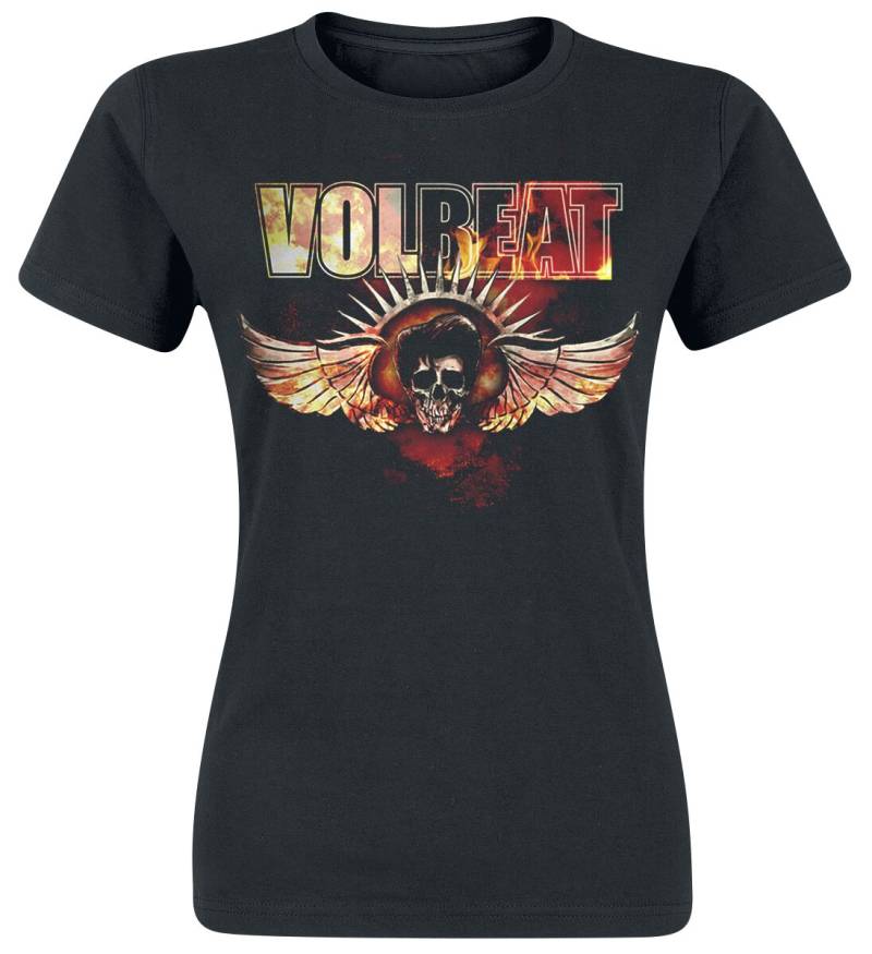 Volbeat Burning Skullwing T-Shirt schwarz in XXL von Volbeat