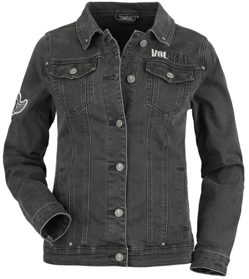 Volbeat EMP Signature Collection Jeansjacke schwarz in M von Volbeat