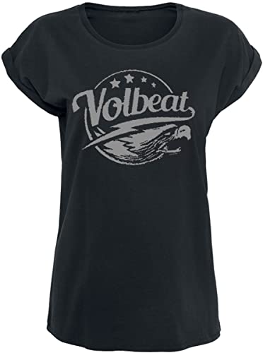 Volbeat Eagle Frauen T-Shirt schwarz M 100% Baumwolle Band-Merch, Bands von Volbeat