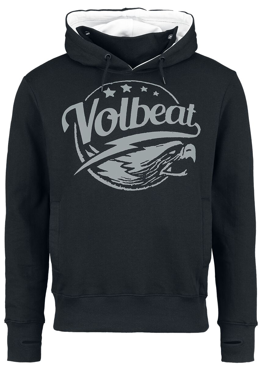Volbeat Eagle Kapuzenpullover schwarz in M von Volbeat