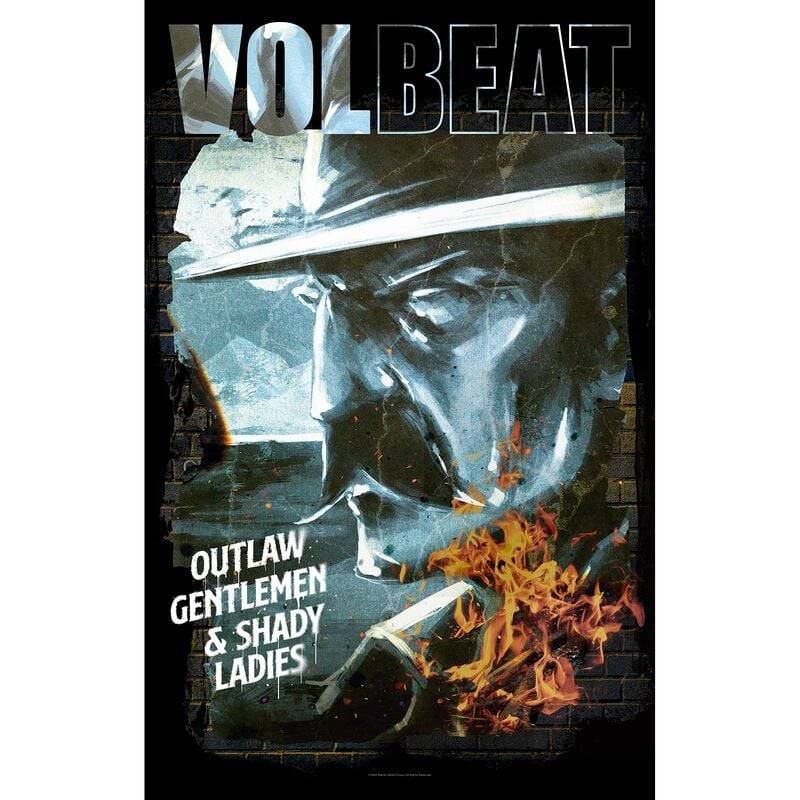 Volbeat Flagge - Outlaw Gentleman - multicolor  - Lizenziertes Merchandise! von Volbeat