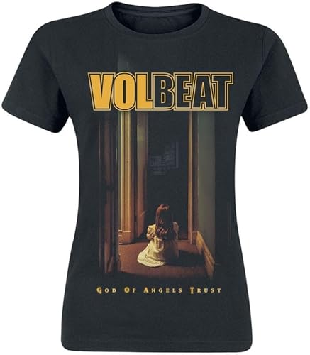 Volbeat God of Angels Trust Frauen T-Shirt schwarz 3XL 100% Baumwolle Band-Merch, Bands von Volbeat