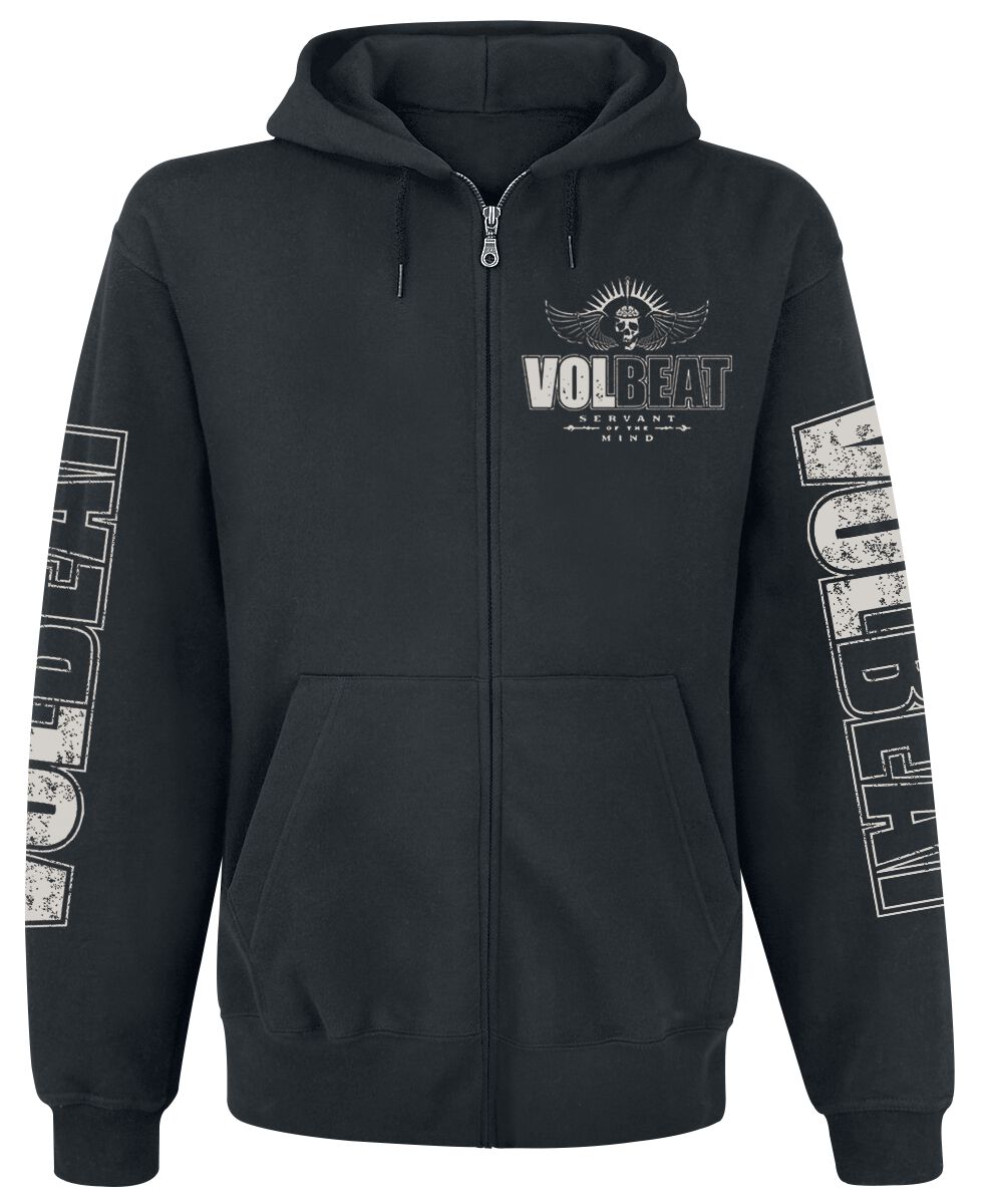 Volbeat Kapuzenjacke - Servant of the mind - S bis 5XL - für Männer - Größe 3XL - schwarz  - EMP exklusives Merchandise! von Volbeat