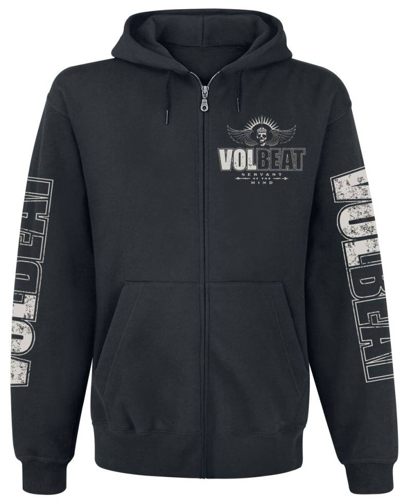 Volbeat Kapuzenjacke - Servant of the mind - S bis 5XL - für Männer - Größe 3XL - schwarz  - EMP exklusives Merchandise! von Volbeat