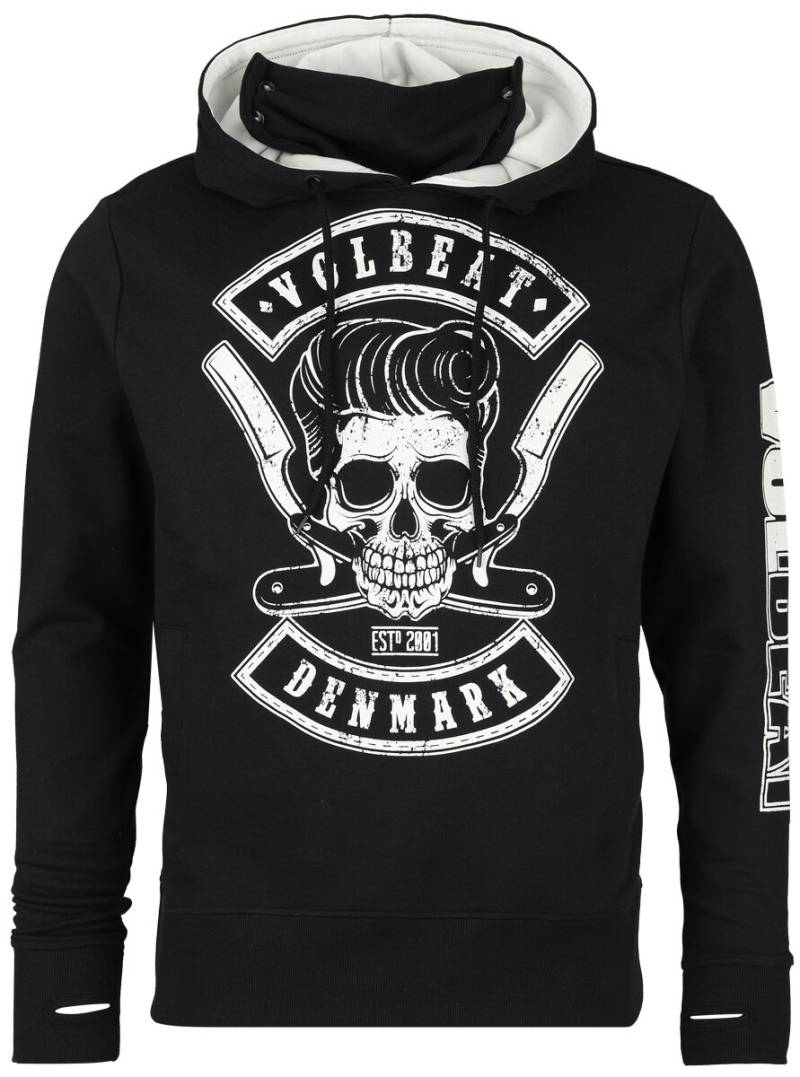 Volbeat Kapuzenpullover - Denmark Skull - S bis XXL - für Männer - Größe L - schwarz  - EMP exklusives Merchandise! von Volbeat