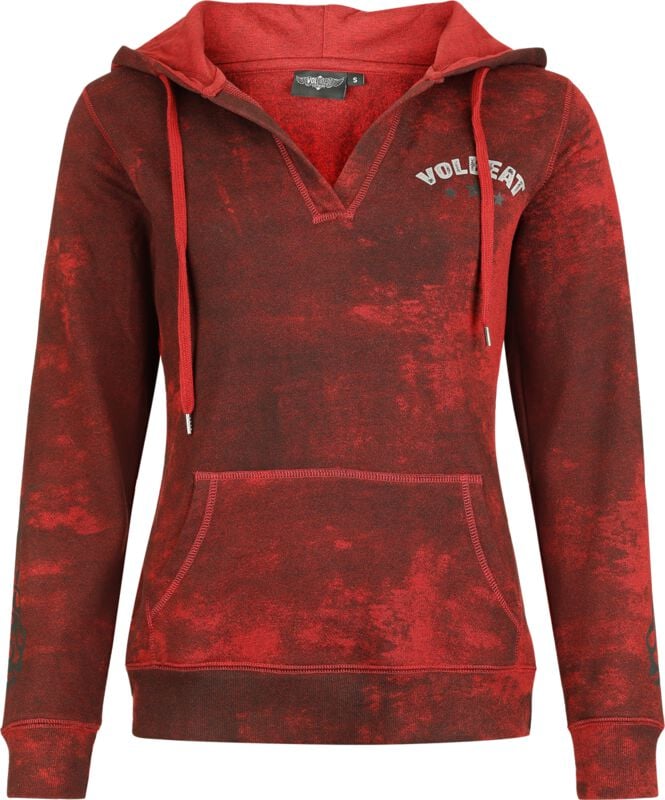 Volbeat Kapuzenpullover - EMP Signature Collection - S bis 3XL - für Damen - Größe L - dunkelrot  - EMP exklusives Merchandise! von Volbeat