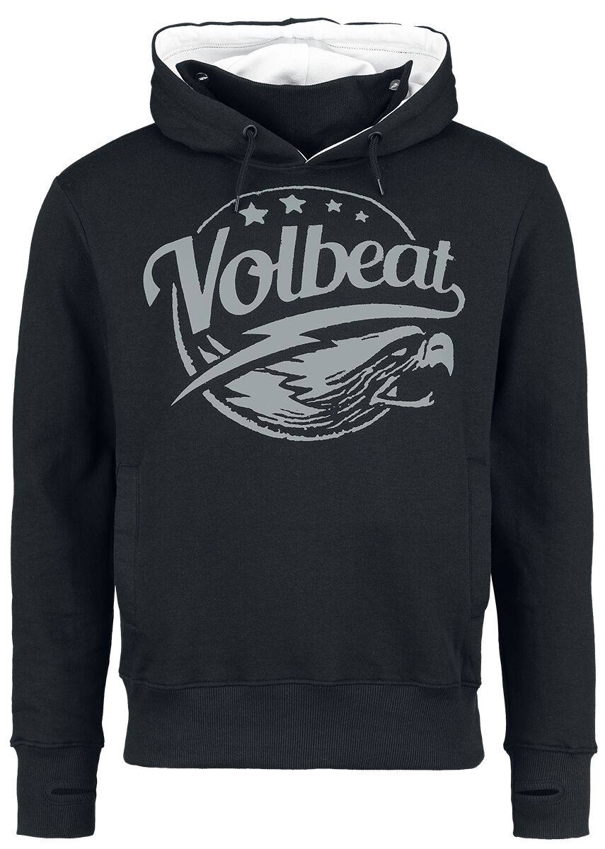 Volbeat Kapuzenpullover - Eagle - S bis XXL - für Männer - Größe L - schwarz  - EMP exklusives Merchandise! von Volbeat