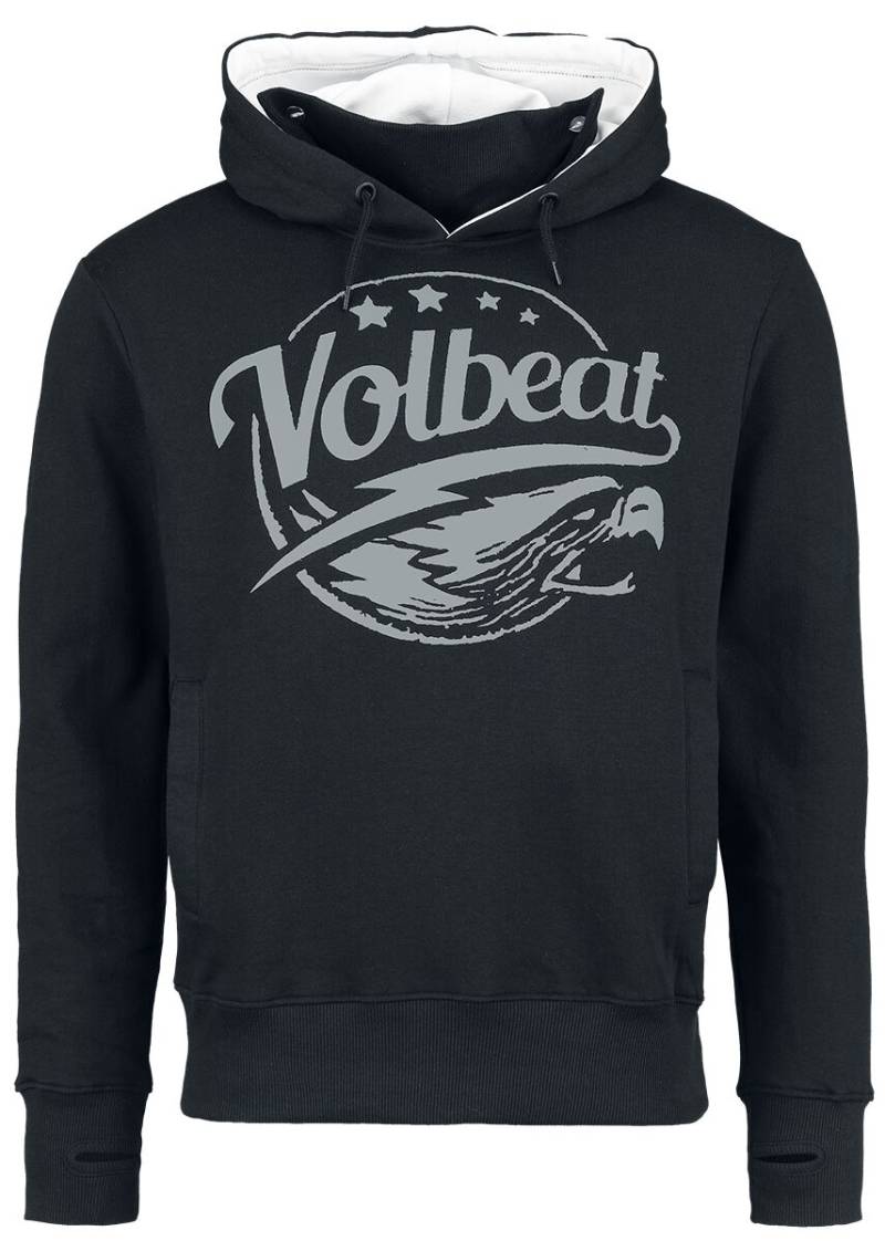 Volbeat Kapuzenpullover - Eagle - S bis M - für Männer - Größe M - schwarz  - EMP exklusives Merchandise! von Volbeat