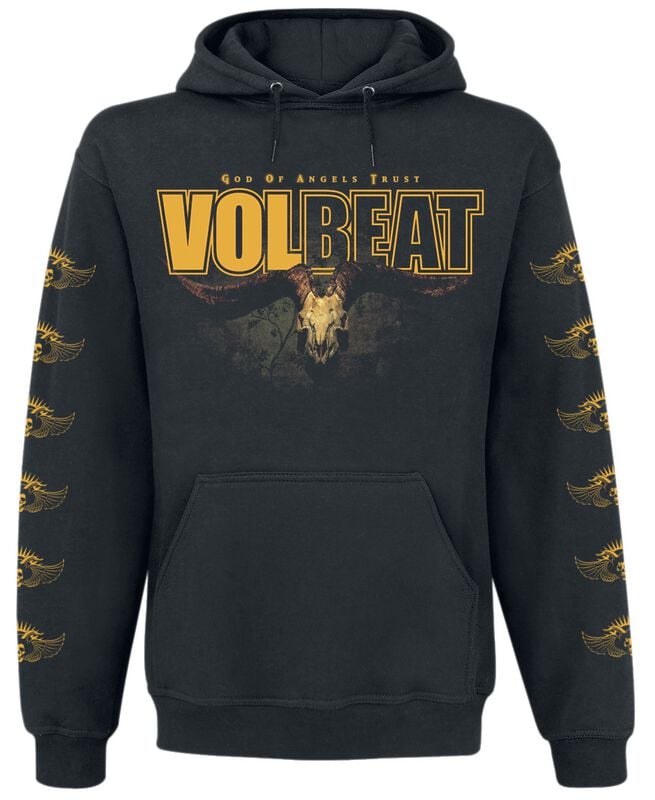 Volbeat Kapuzenpullover - God Of Angels Trust - S bis 4XL - für Männer - Größe M - schwarz  - EMP exklusives Merchandise! von Volbeat